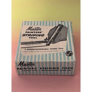 MASTER Painters' Striping Tool with Shipping Box and Instruction Sheet Vintage